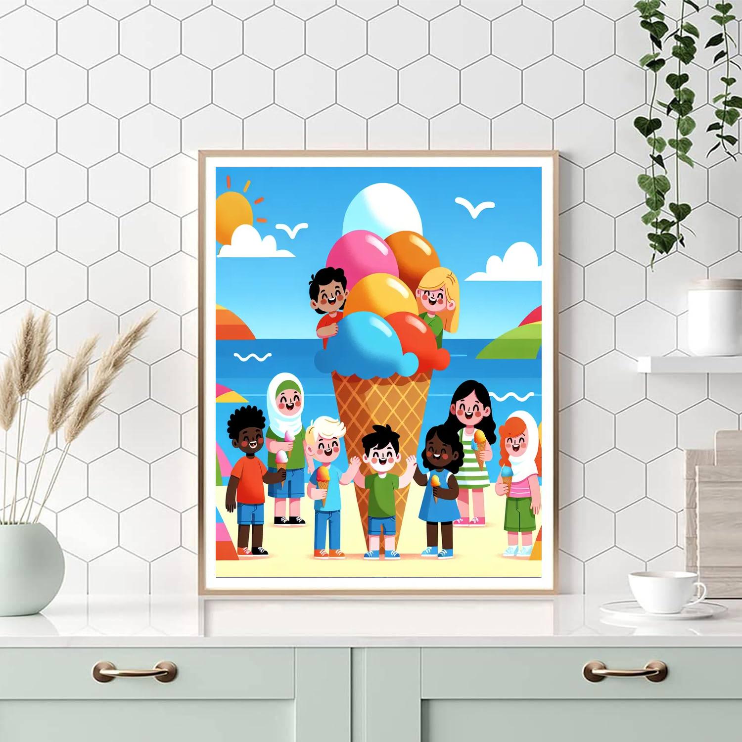 Ice Cream Island Adventure Paint By Numbers