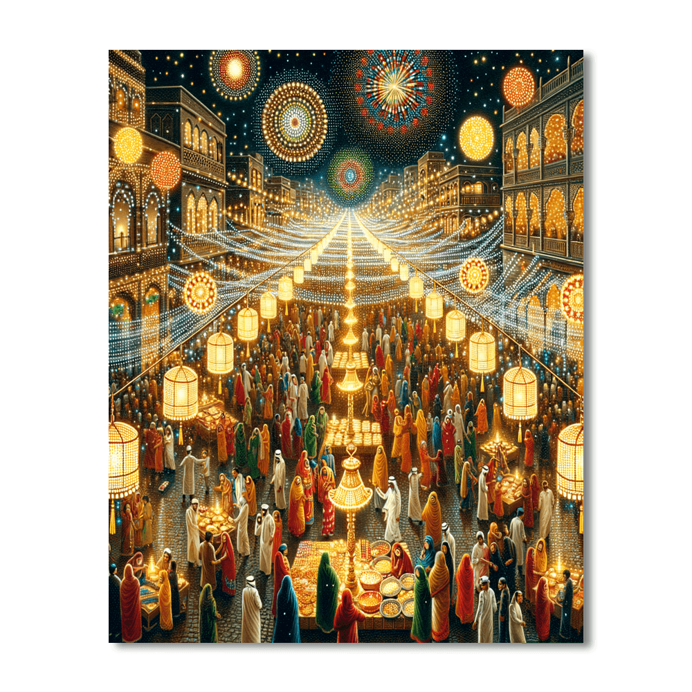 Diwali Festival Of Lights - Leicester, Uk Paint By Number