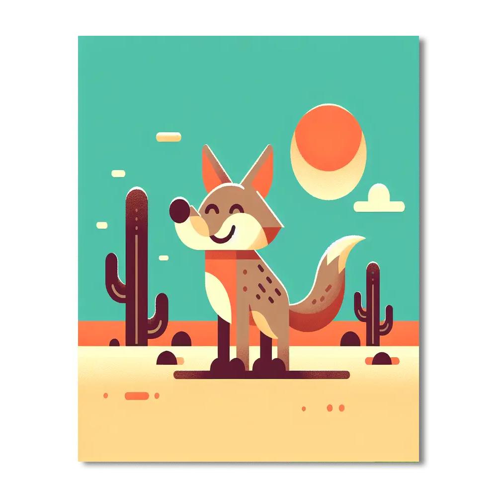 Curious Coyote Numbered Painting Kits