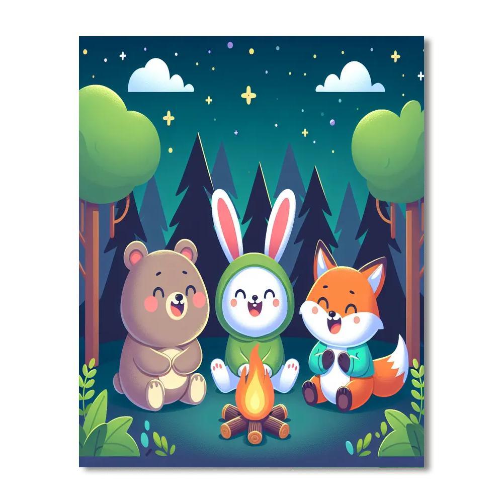 Cozy Camping Adventure Paint By Numbers