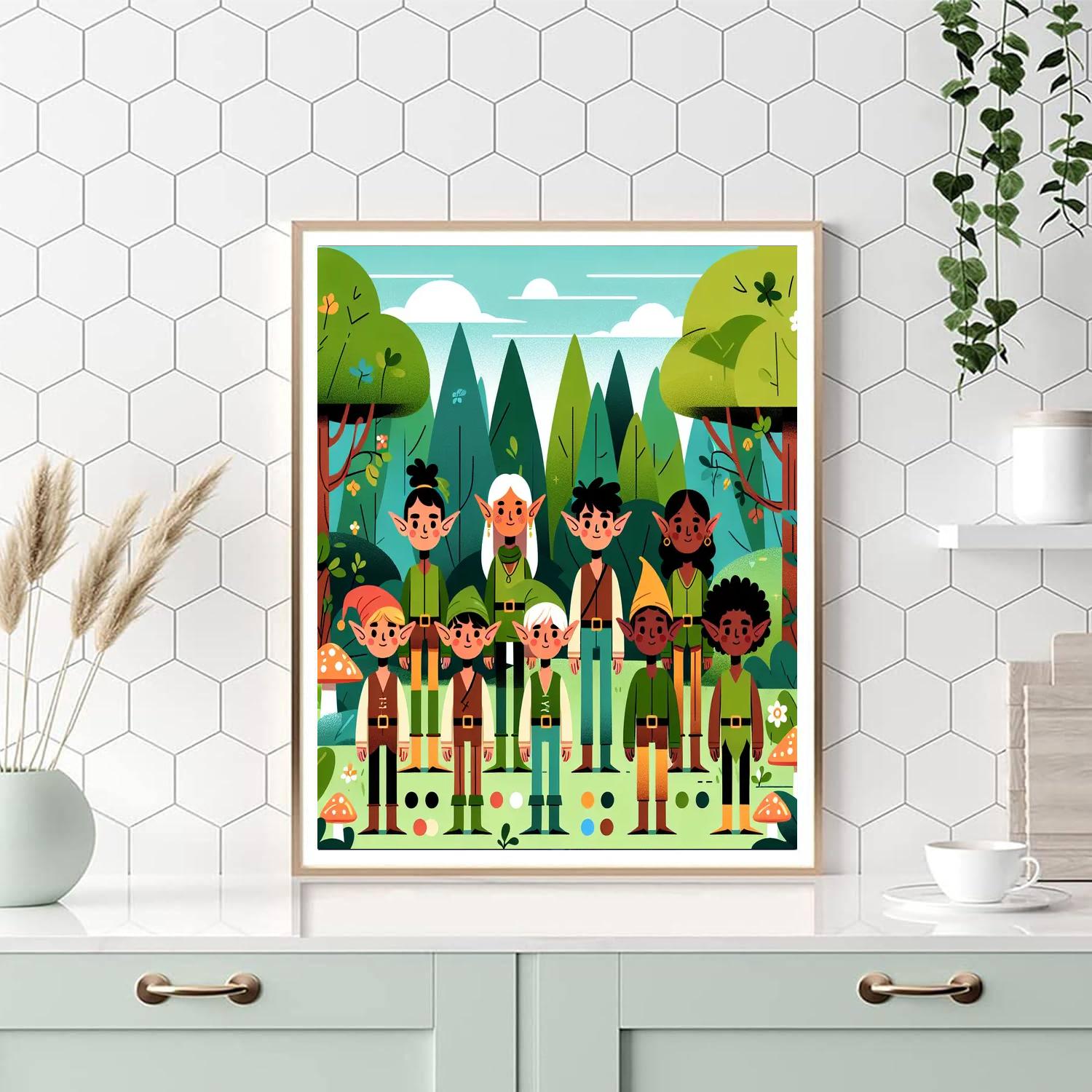 Enchanting Elf Haven Paint By Color