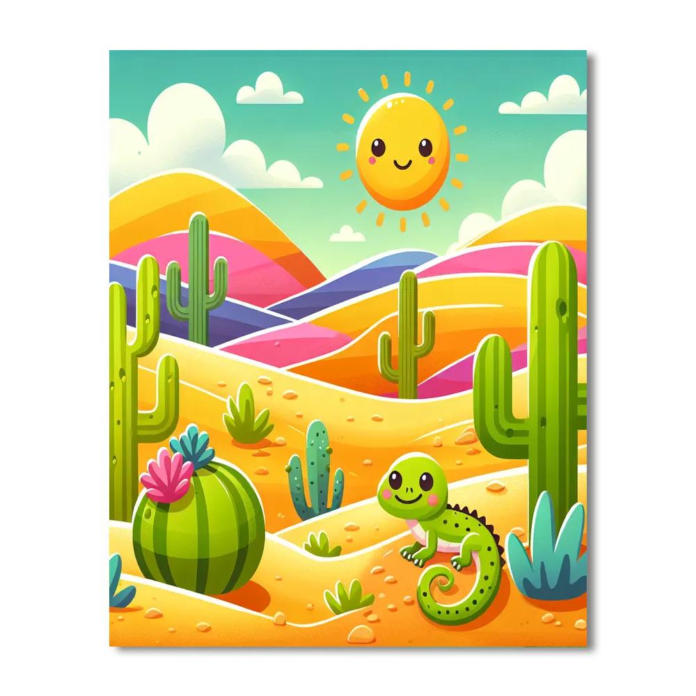Desert Wonders Number Painting