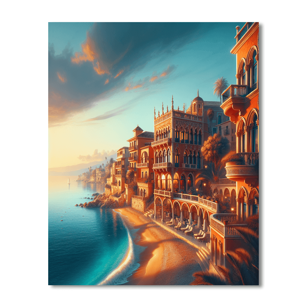 Tranquil Mediterranean Haven Painting By Numbers Kit