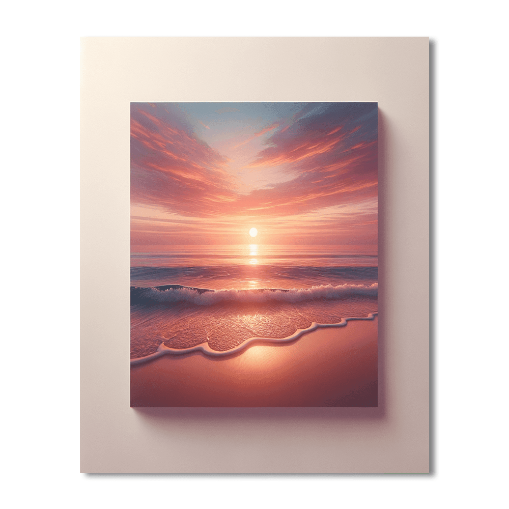 Calm Beach Oasis DIY Paint By Numbers