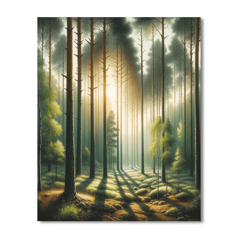 Whispering Pines Serenity DIY Paint By Numbers