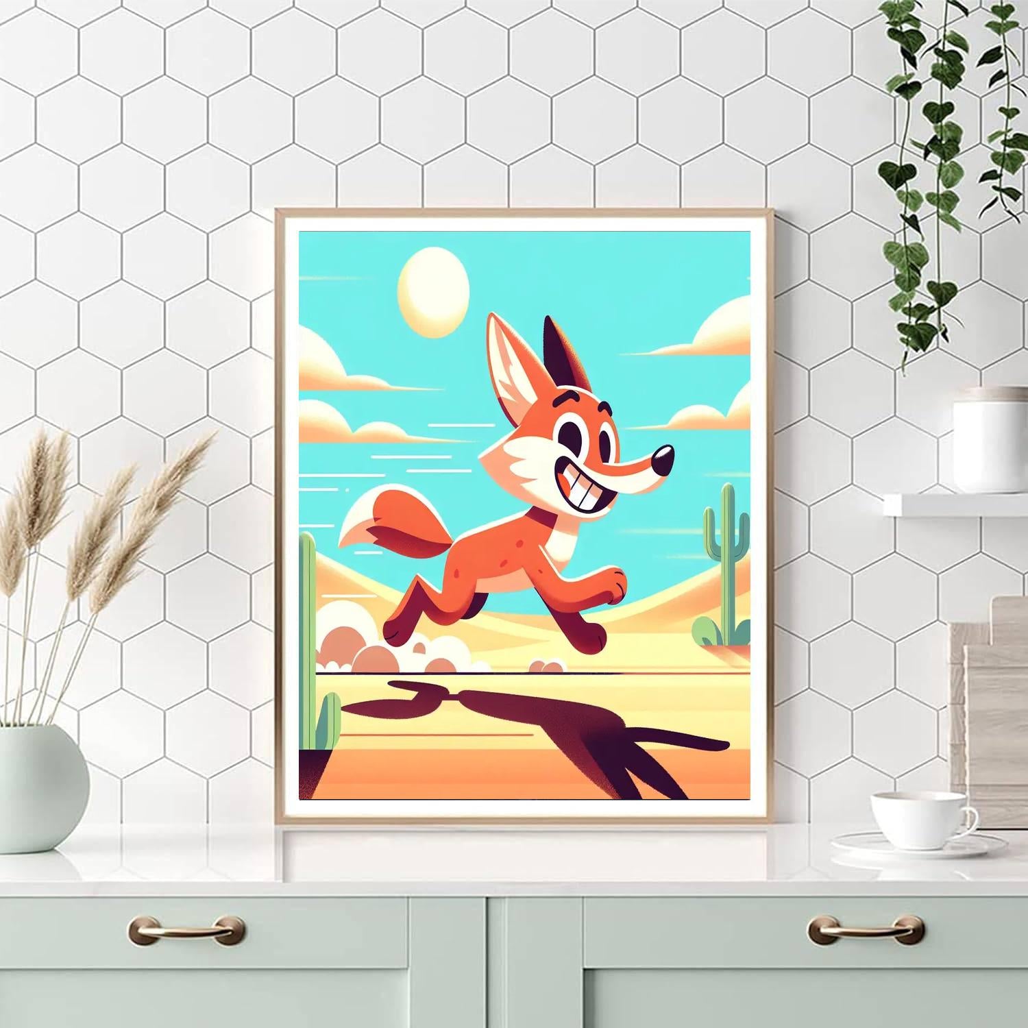 Charming Coyote Paint By Color