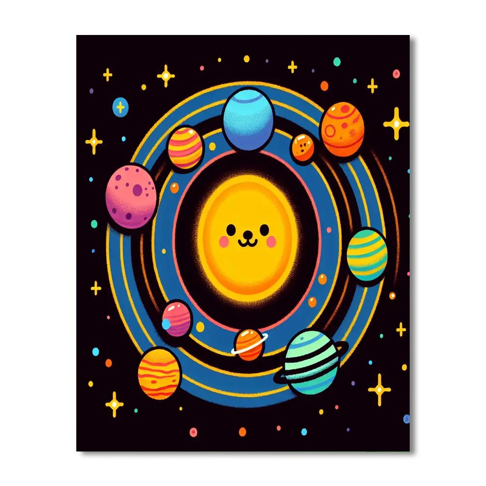 Solar System Exploration Numbered Painting Kits
