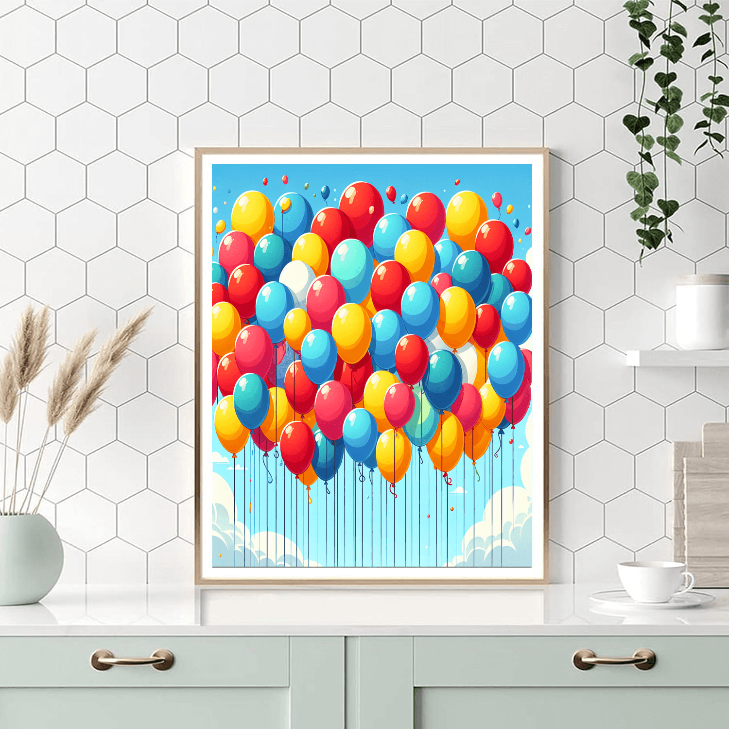 Bright Balloon Painting Number Kit
