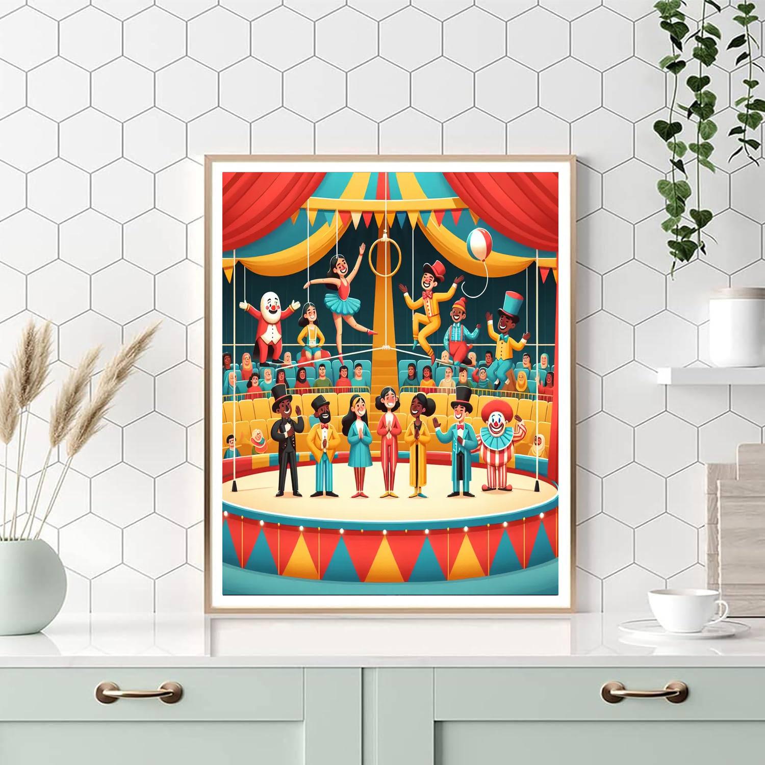 Circus Stars Performance Number Painting