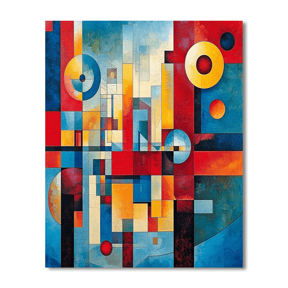 Wassily Kandinsky Inspired Futuristic Visions  Numbered Painting Kits