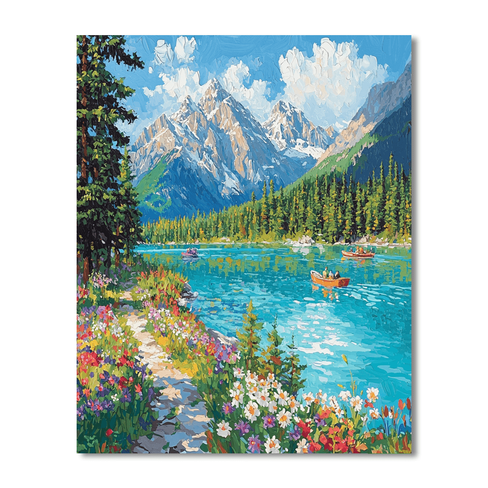 Lake Louise DIY Paint By Numbers
