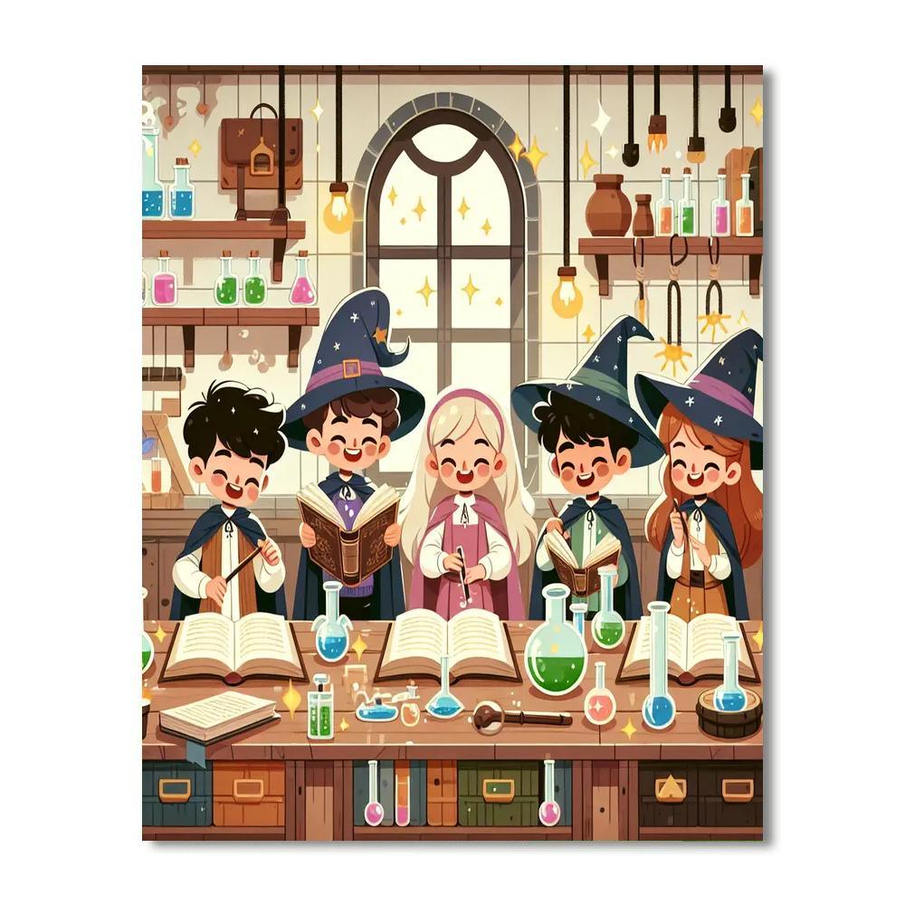 Magic Wizard Workshop Paint By Numbers Kits