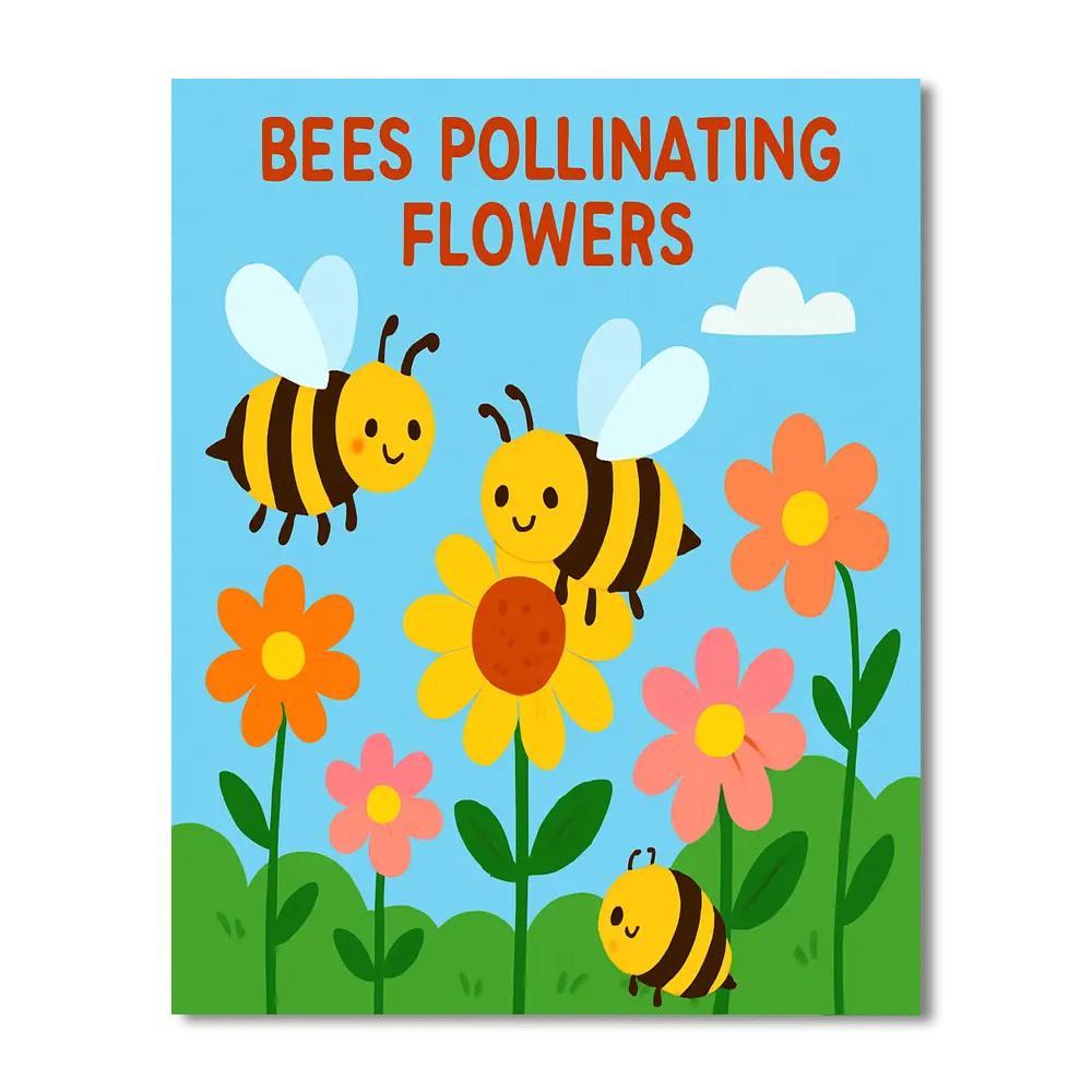 Busy Bee Day Painting By Numbers Kit