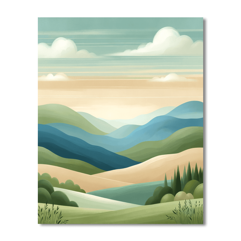 Landscape Serenity DIY Paint By Numbers