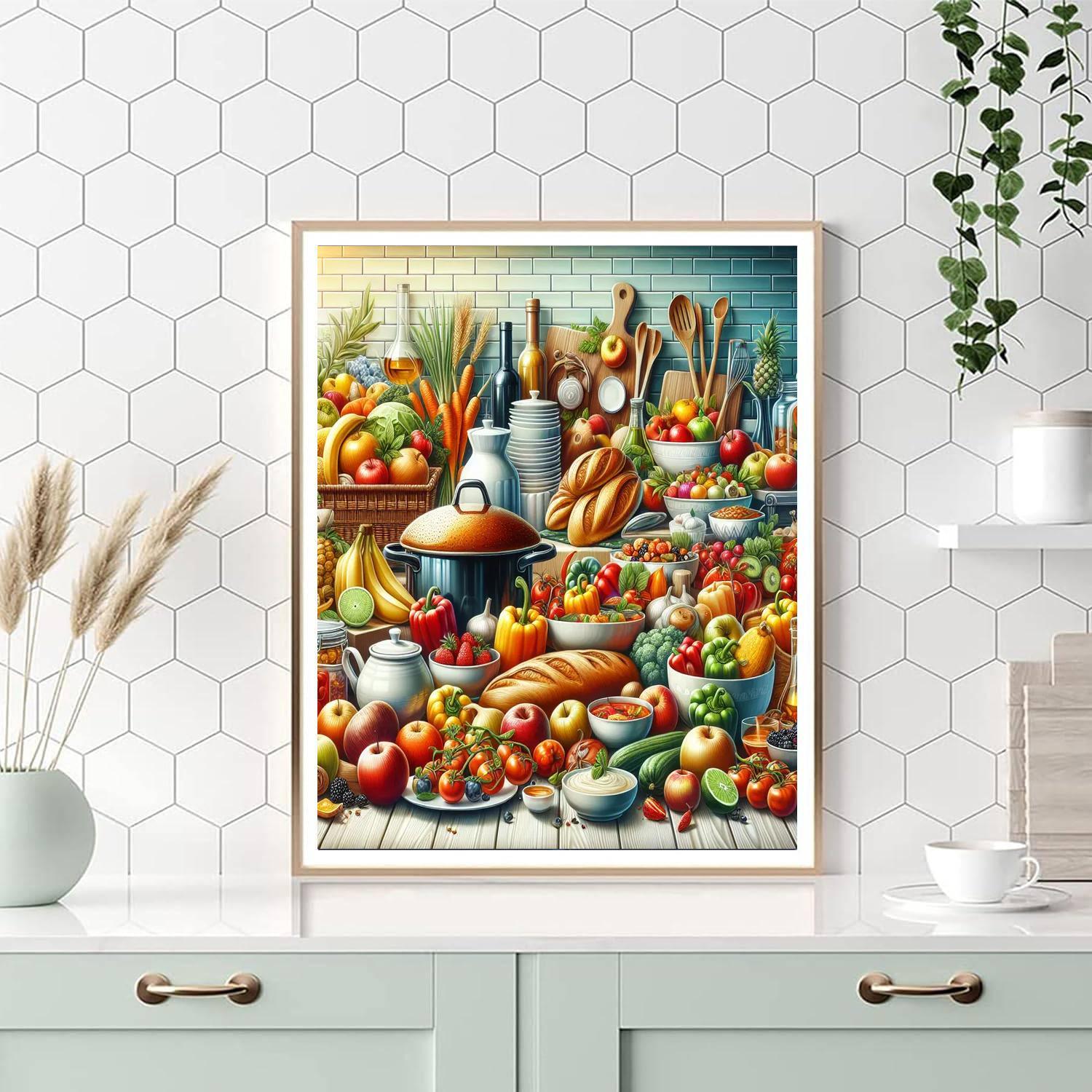 Culinary Delights Gourmet Paint By Number