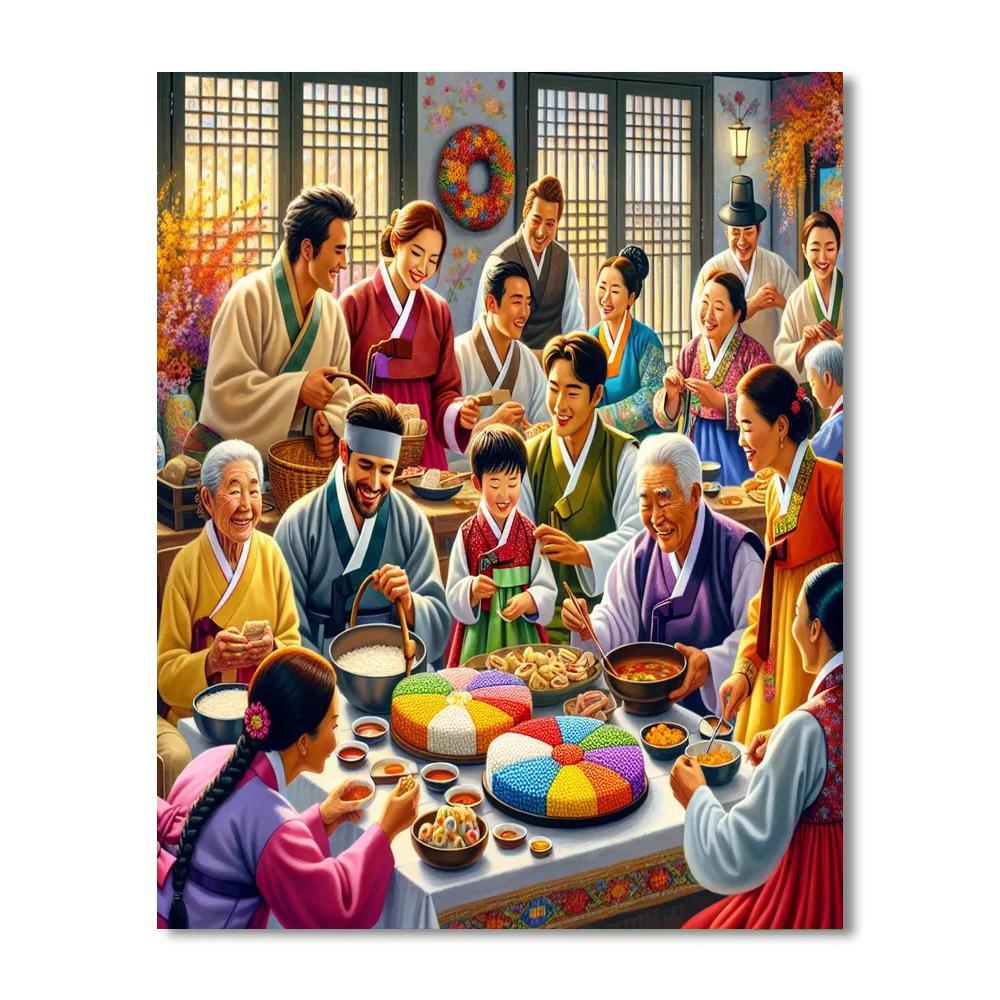 Chuseok - Korea Paint By Numbers Kits