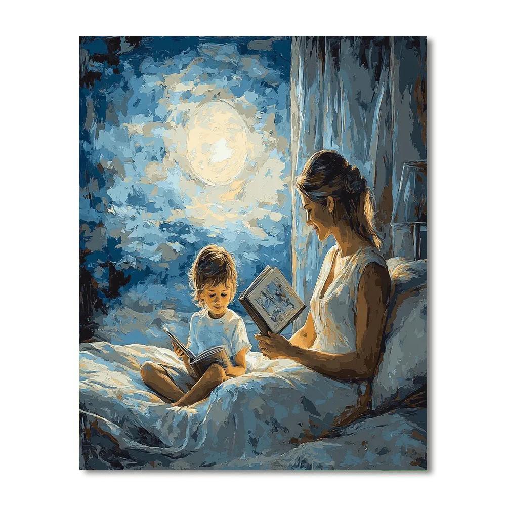 Moonlit Bedtime Story Number Painting
