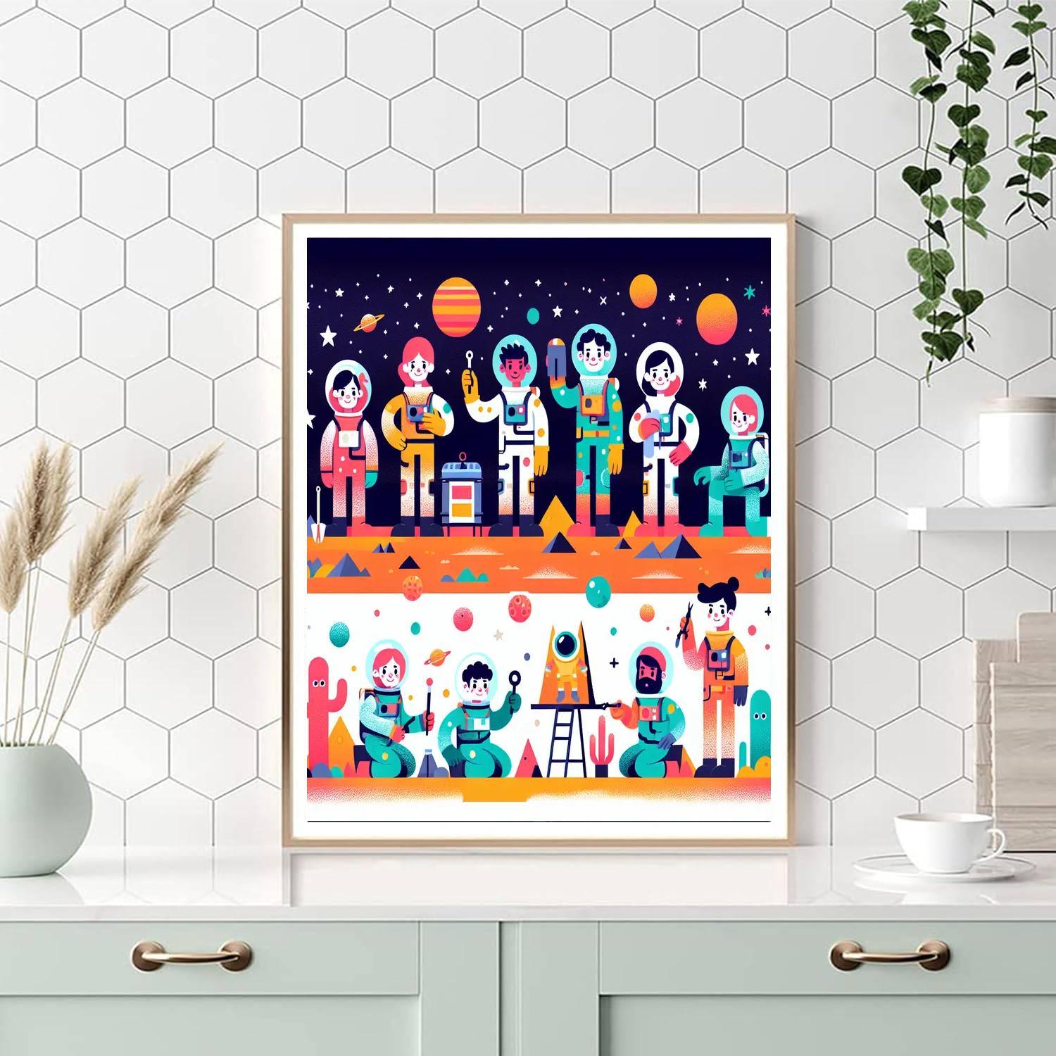 Space Outpost Adventure Paint By Color