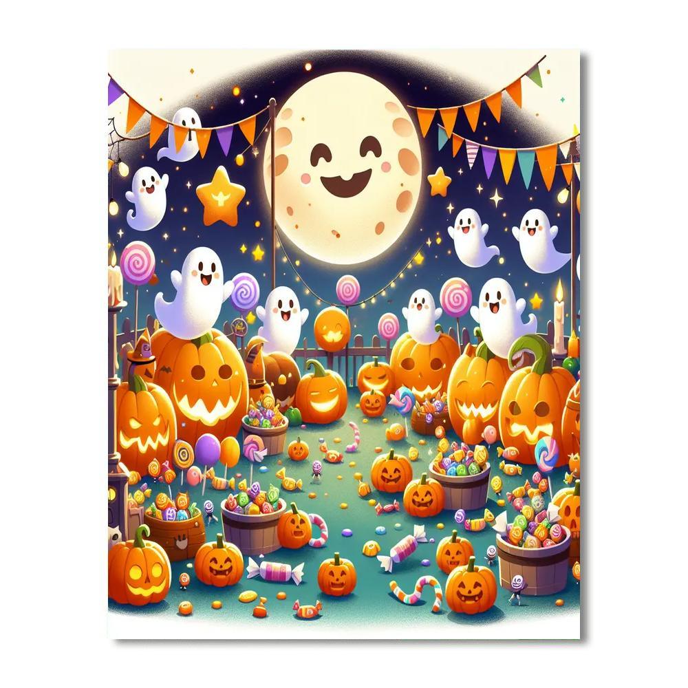 Happy Halloween Numbered Painting Kits