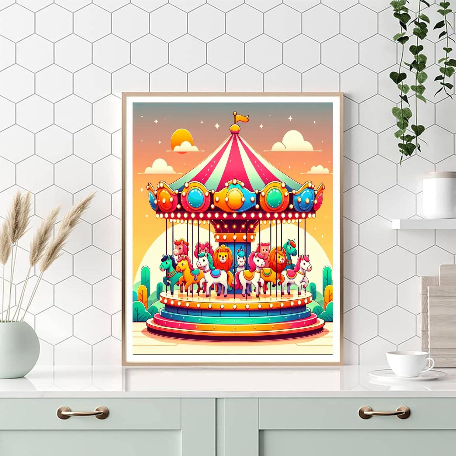 Carnival Carousel Paint By Color
