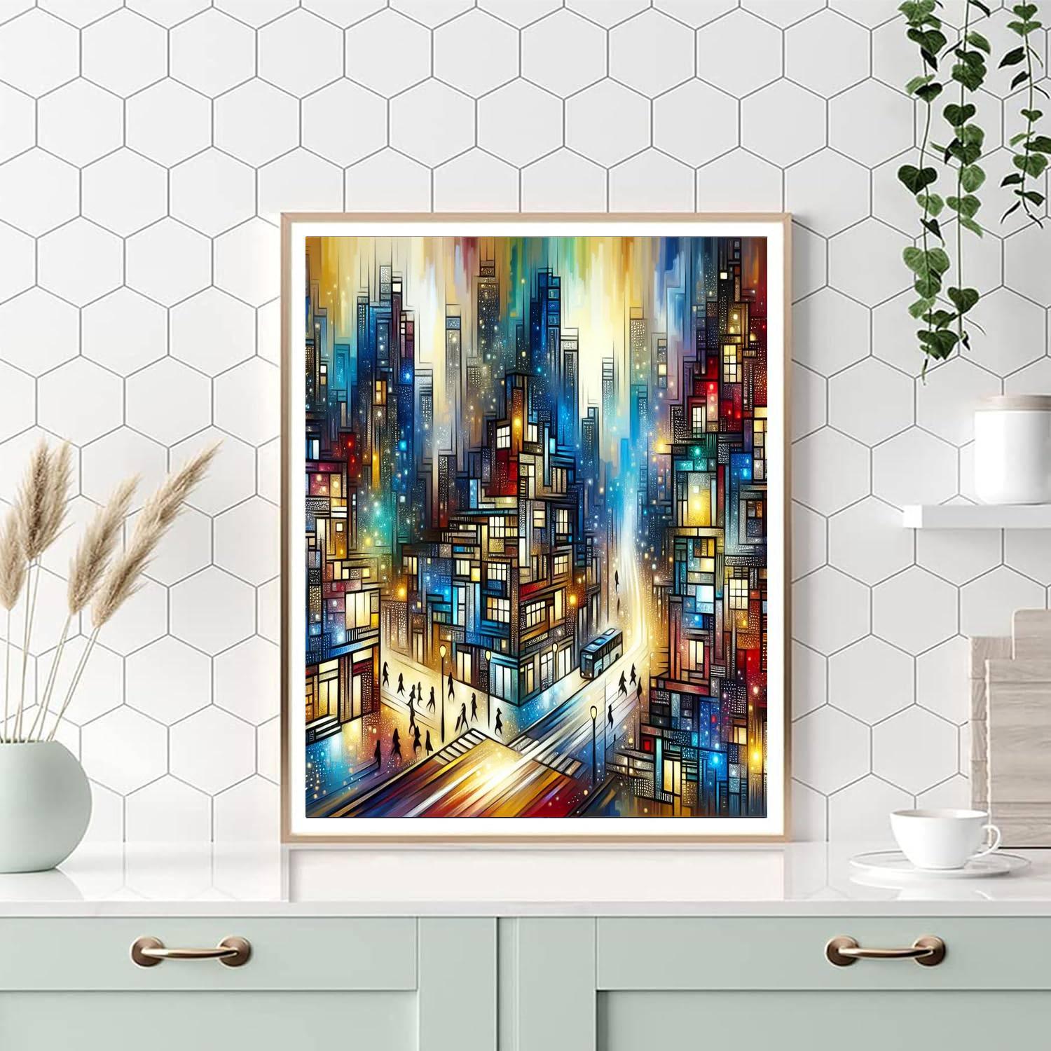 Captivating City Life Paint By Color