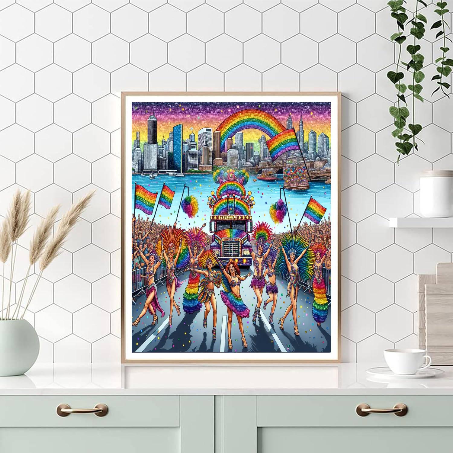 Pride Parade - Sydney, Australia Painting Number Kit