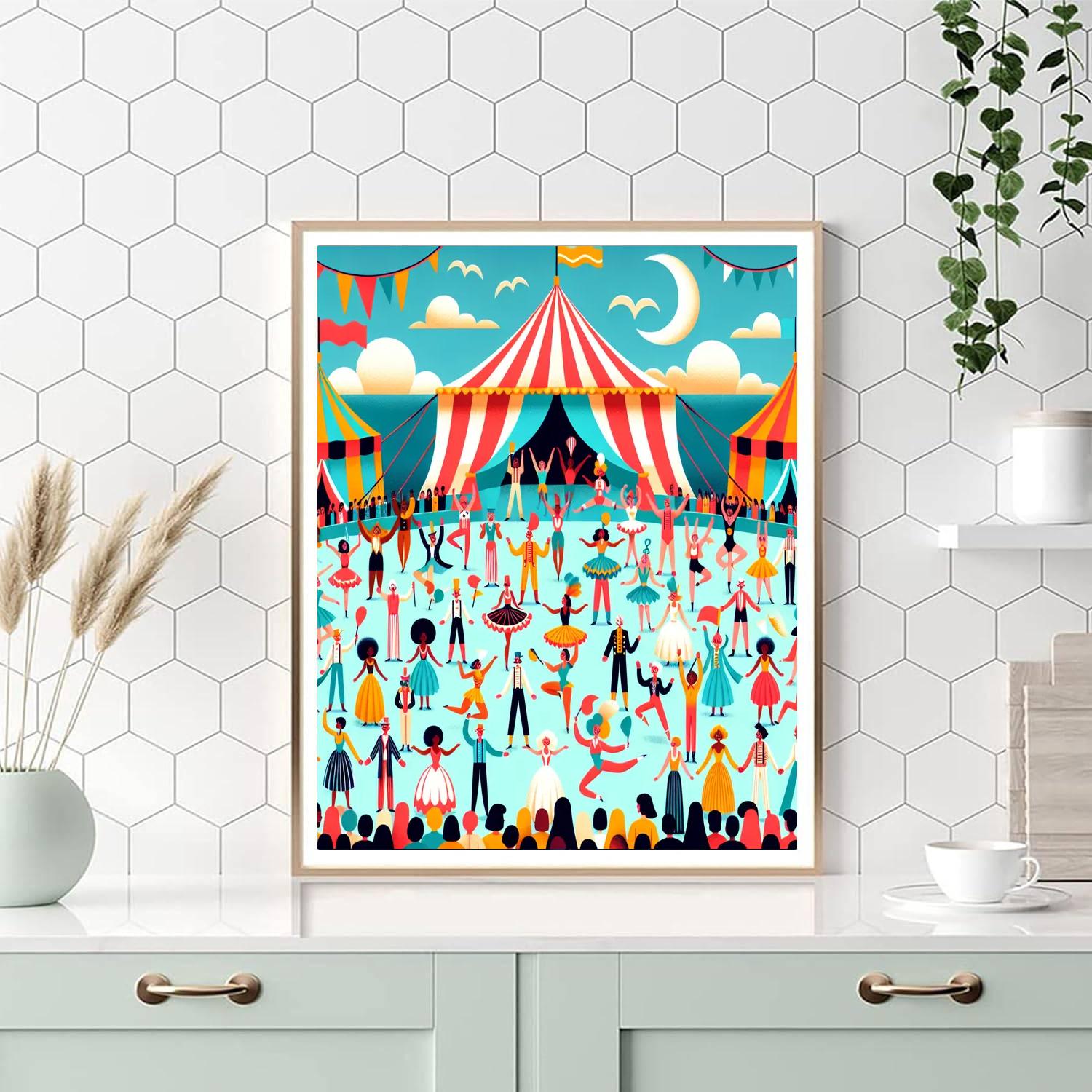 Magical Circus Spectacle Paint By Number