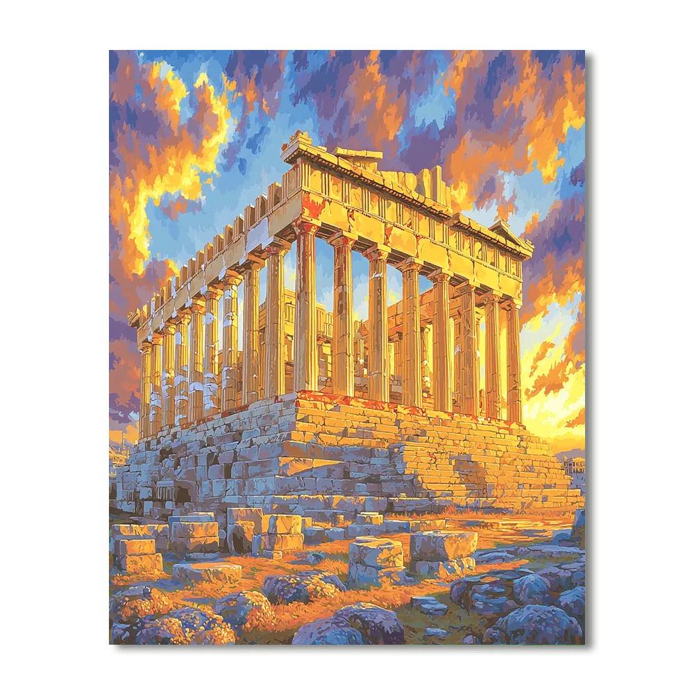 Parthenon - Greece Numbered Painting Kits