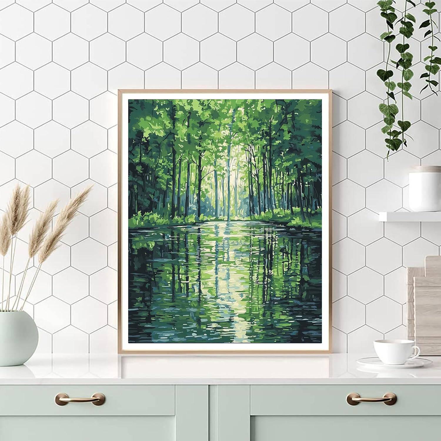 Caravaggio Inspired Forest Of Reflections  DIY Paint By Numbers