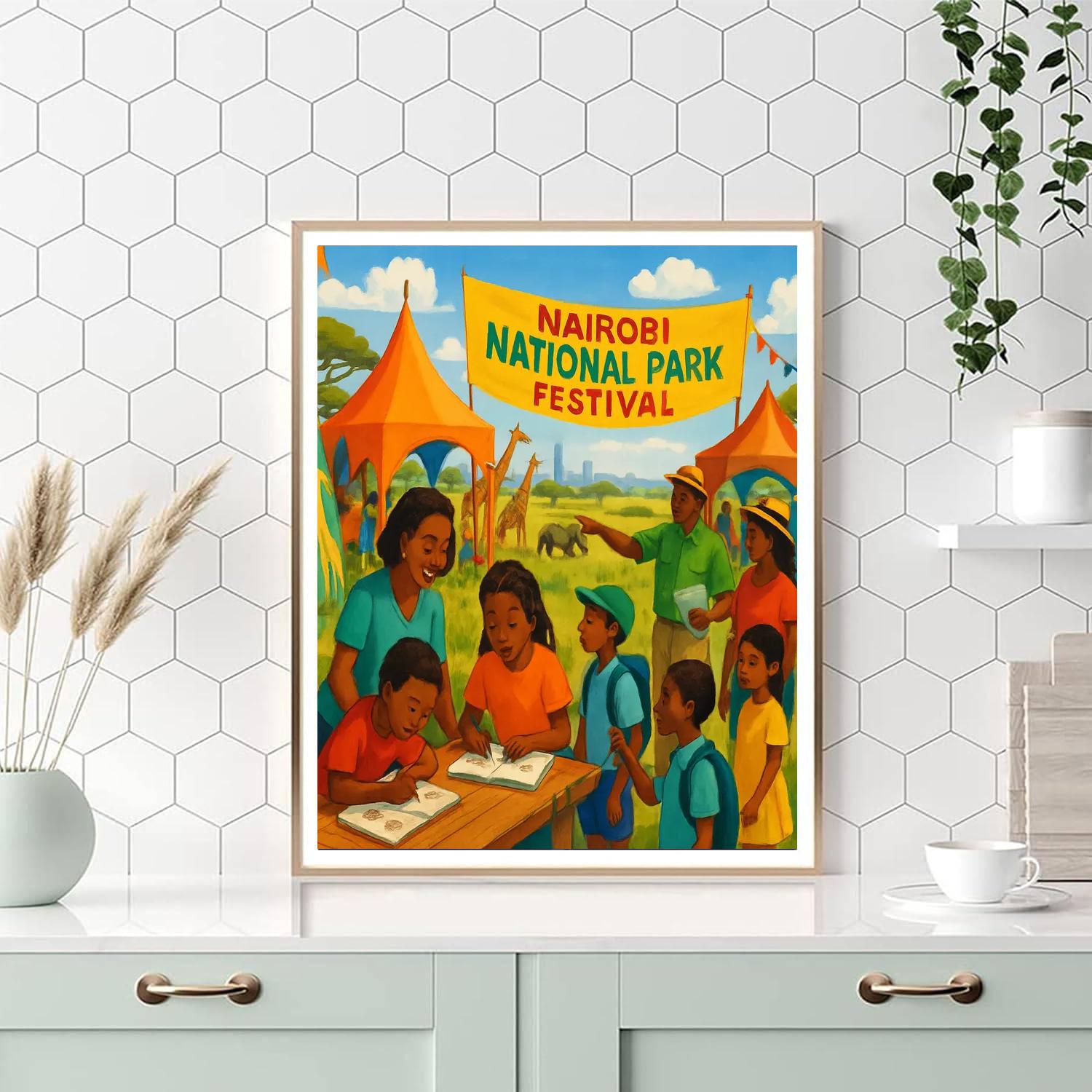 Nairobi National Park Festival - Kenya Paint By Color