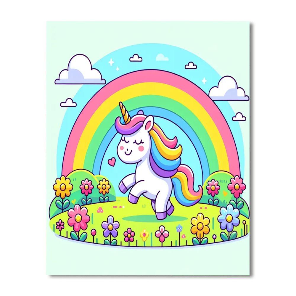 Dreamy Unicorn Meadows Numbered Painting Kits