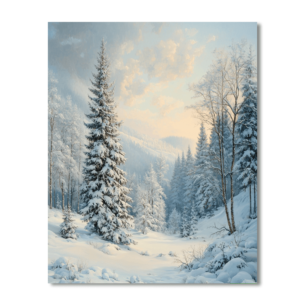 Caspar David Friedrich Inspired Frosty Mornings  Paint By Numbers