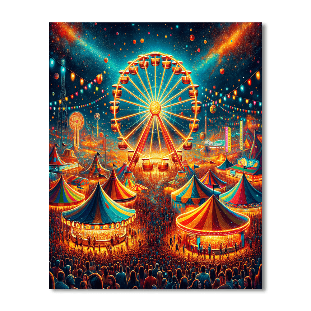 Whimsical Carnival Delight DIY Paint By Numbers