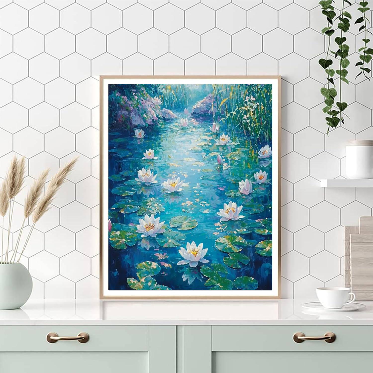 Claude Monet Inspired Underwater Garden  Paint By Number