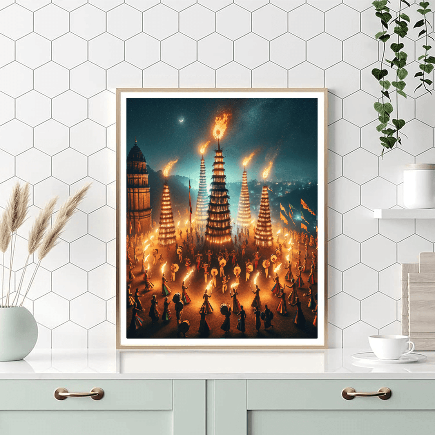 Beltane Fire Festival - Scotland Painting By Numbers Kit