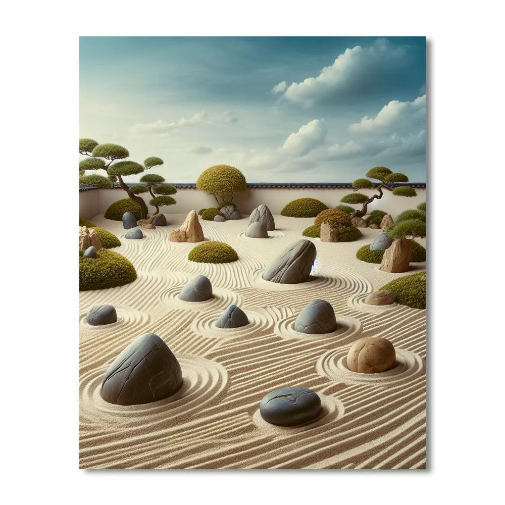 Serene Zen Sanctuary DIY Paint By Numbers