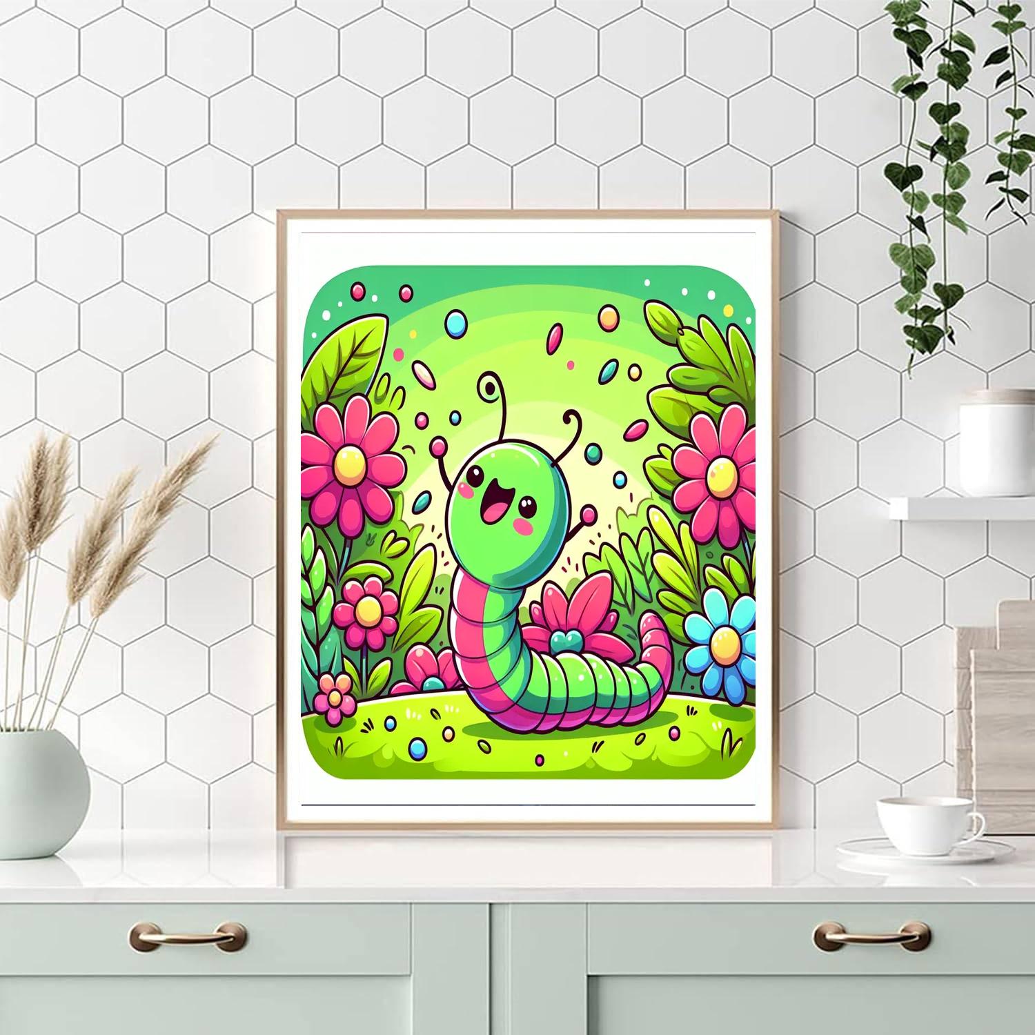 Wondrous Worm Numbered Painting Kits