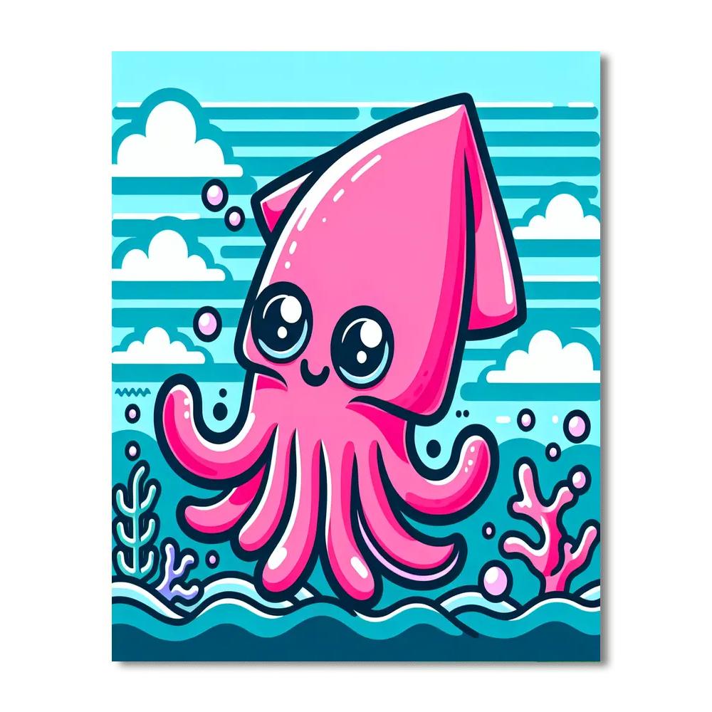 Silly Squid Paint By Numbers Art