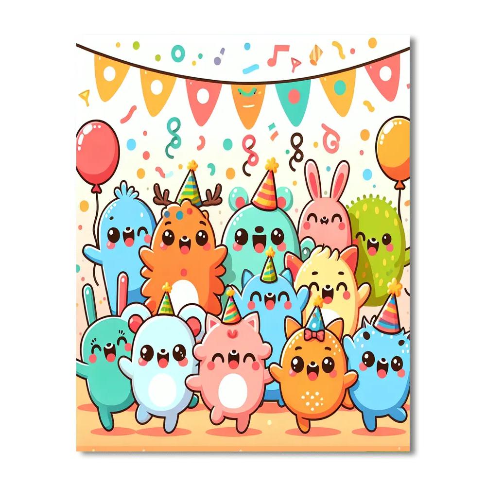 Merry Little Monsters Numbered Painting Kits