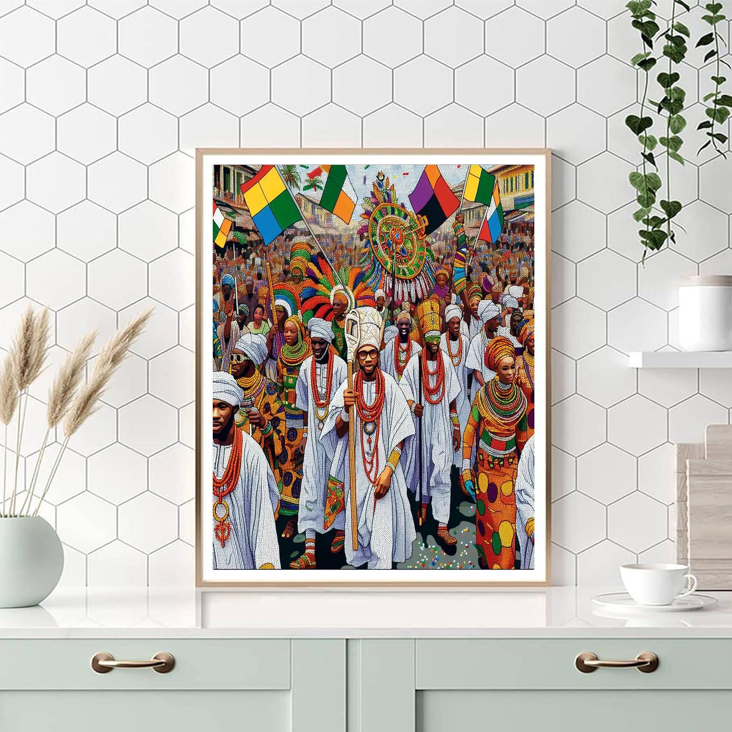 The Eyo Festival - Lagos Paint By Numbers