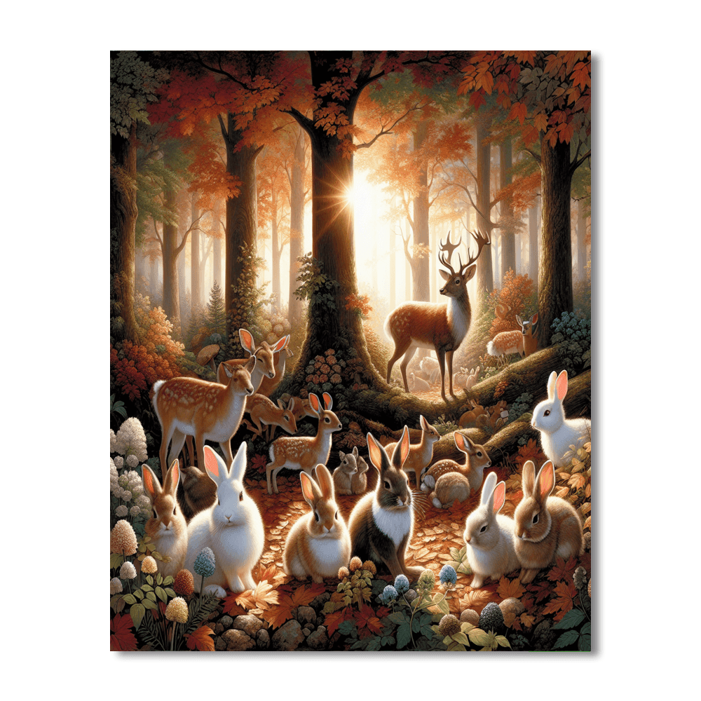 Fairy Tale Forest Friends Paint By Color