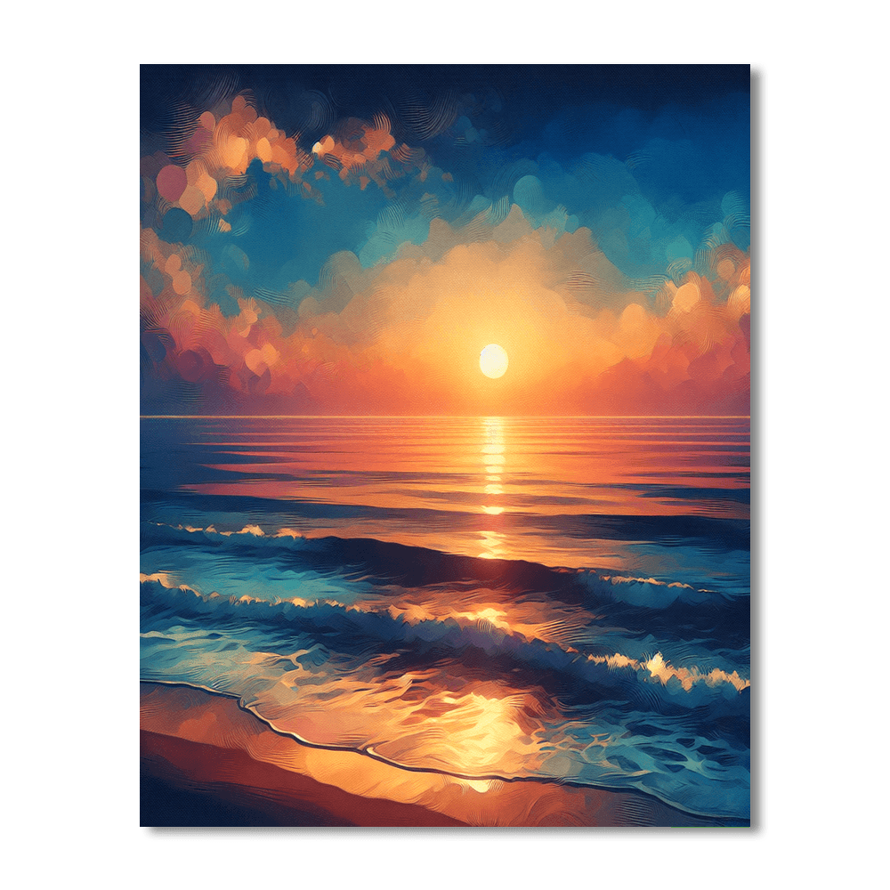 Coastal Sunrise Harmony Numbered Painting Kits