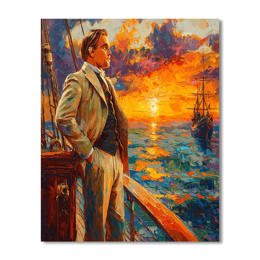 Leonardo Dicaprio: Navigating Titanic Dreams Paint By Number