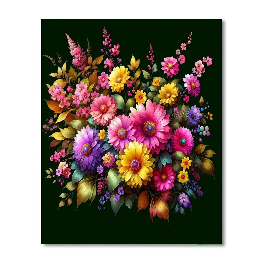 Lively Springtime Blossom Numbered Painting Kits