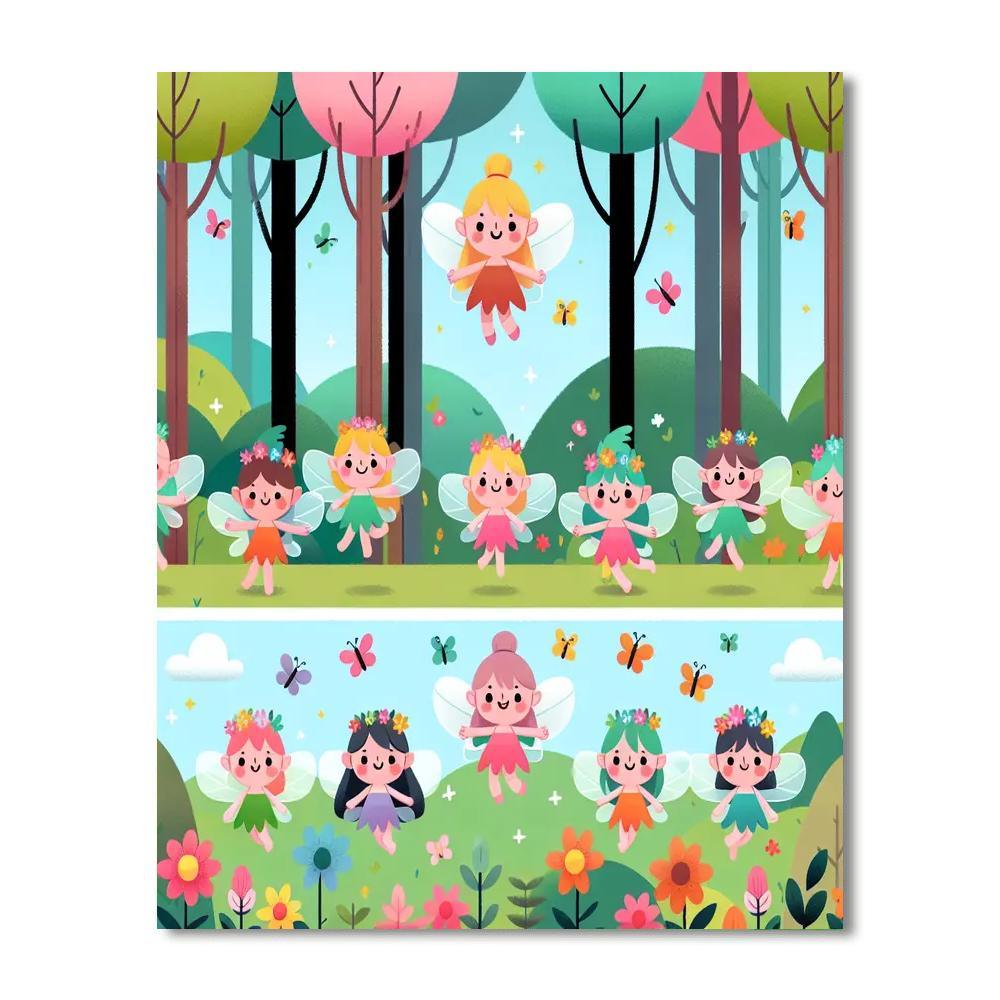 Woodland Fairy Adventure Painting Number Kit