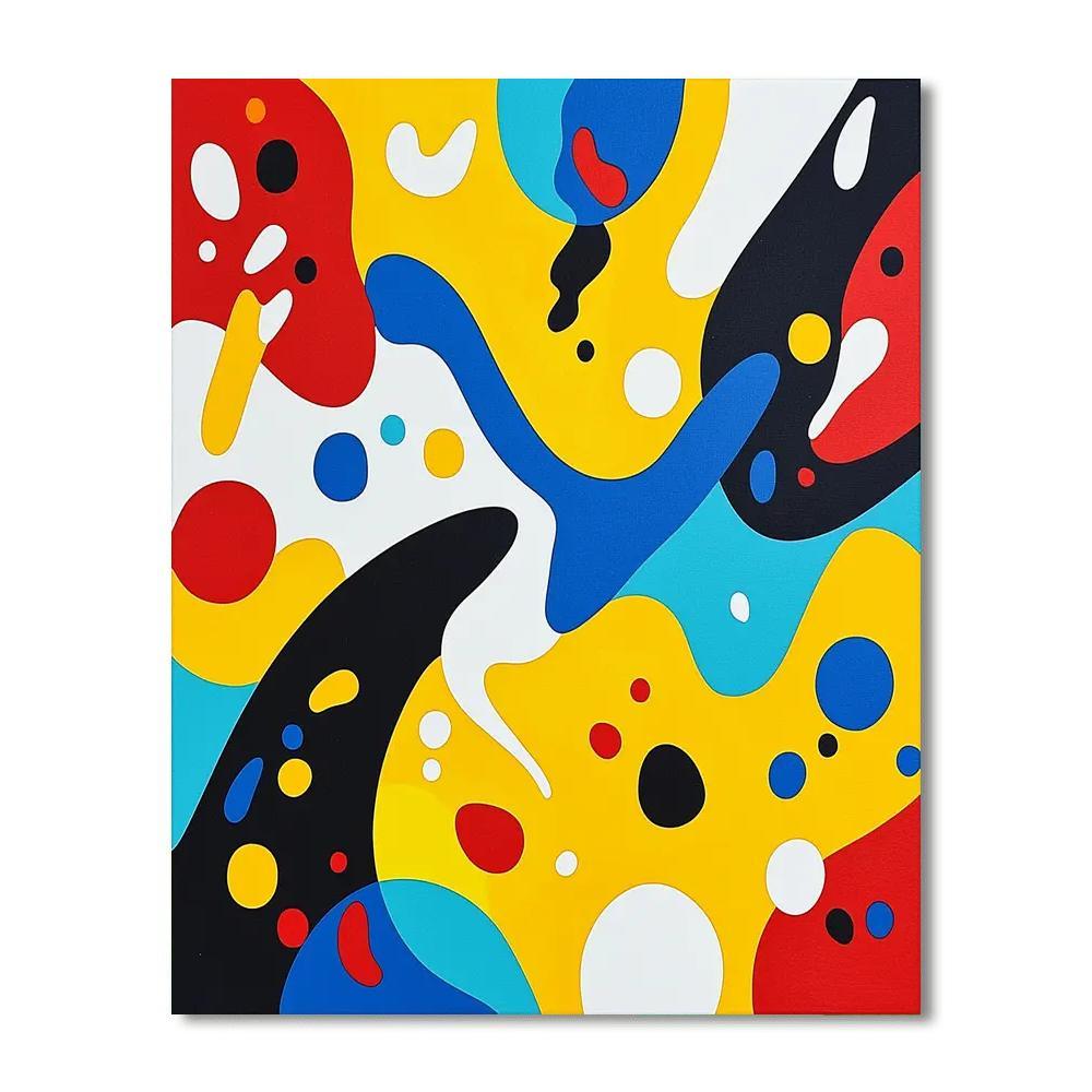 Joan Miró Inspired Organic Whimsy  Paint By Numbers Art