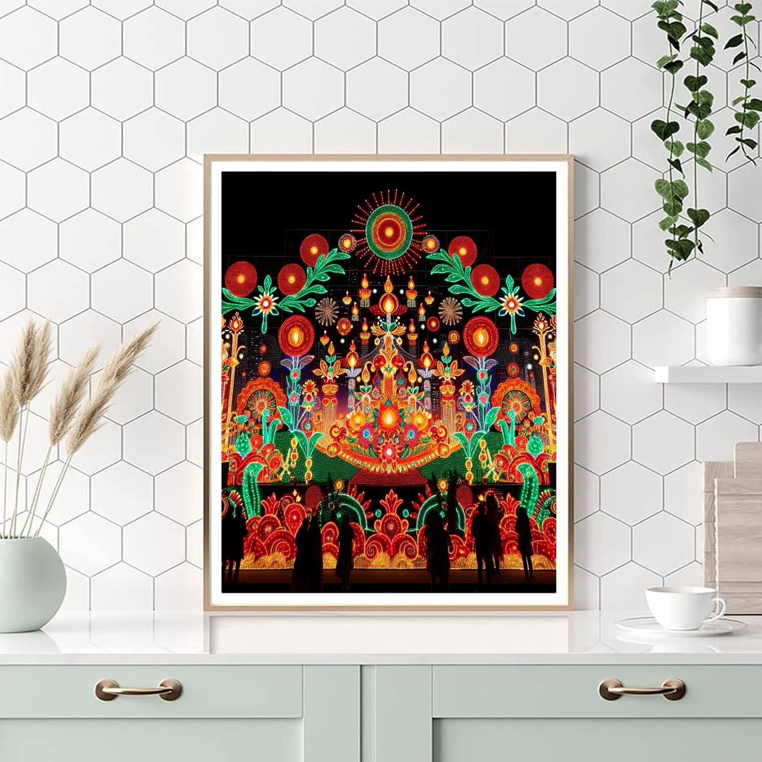 Sparkling Festival Of Lights Paint By Numbers