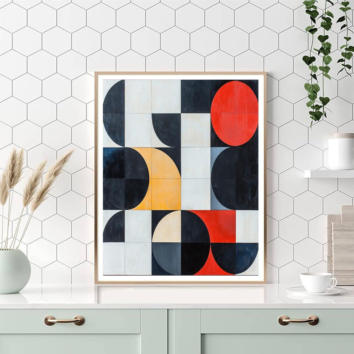 Kazimir Malevich Inspired Balance Of Shapes  Paint By Number