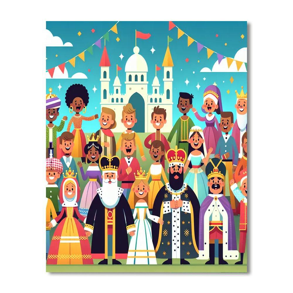 Royal Kingdom Celebrations Paint By Numbers Art
