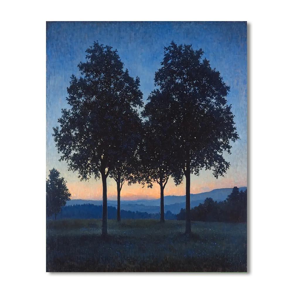 Caspar David Friedrich Inspired Wilderness Twilight  Paint By Numbers Kits